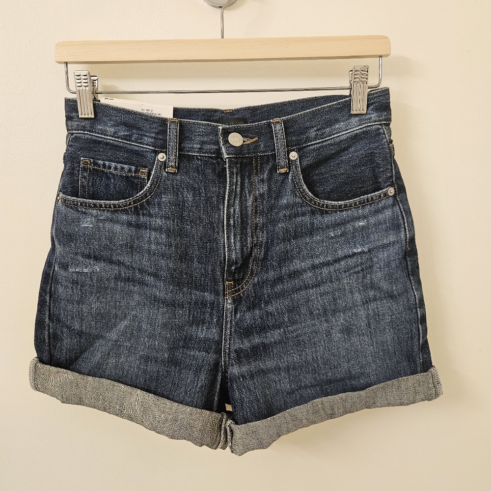 Uniqlo Blue High Rise Denim Jean Shorts Size 25 NWT